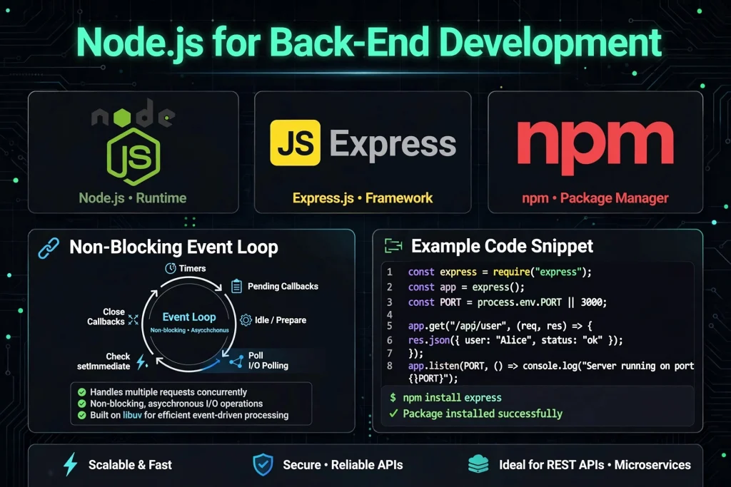 Node.js for back-end development complete guide