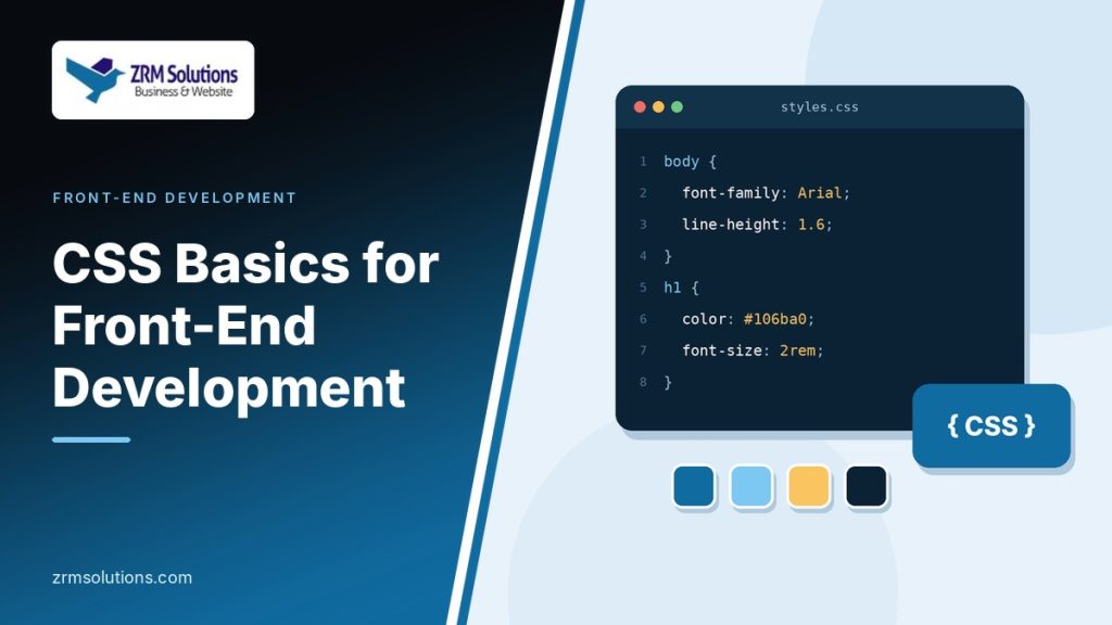 CSS basics: a stylesheet written in a code editor