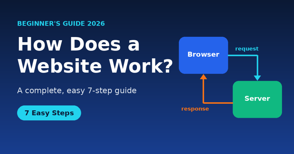 How does a website work: a complete easy 7-step guide