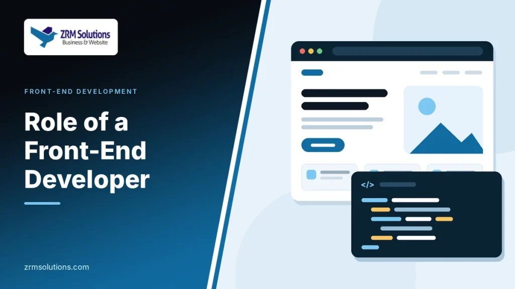 Role of a front-end developer: a web page design and its code side by side
